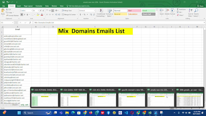 I will deliver verified email lists for specific niches