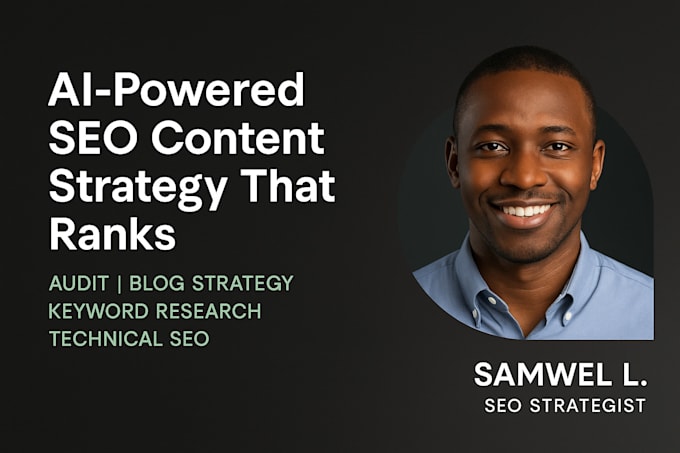 I will provide an AI-driven SEO audit and content strategy to rapidly increase your traffic