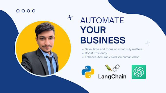 I offer automation of business processes utilizing Python and artificial intelligence agents