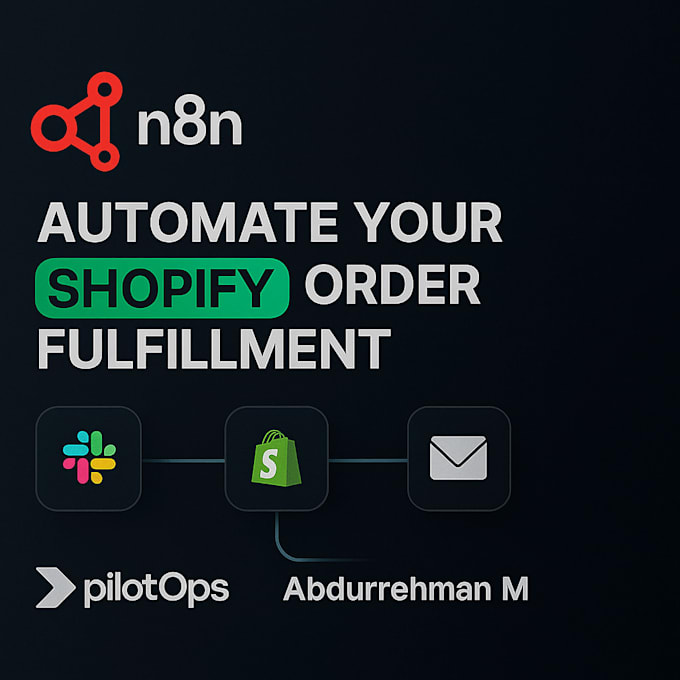 I offer automation services for your shopify order fulfillment and backend processes utilizing n8n