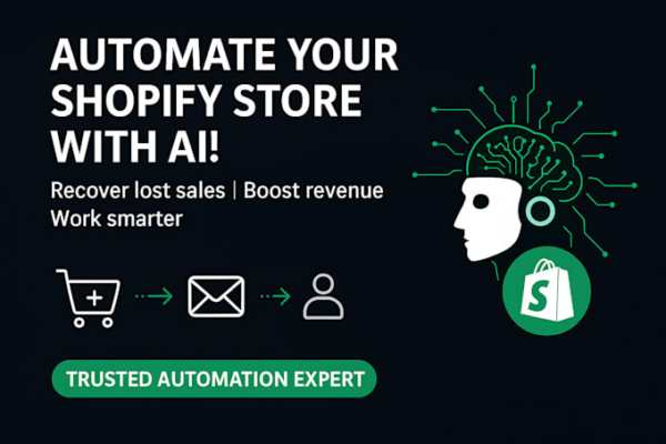 I will automate the sales process and implement abandoned cart recovery for your online store