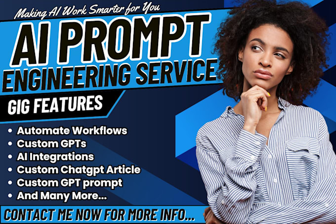 I offer services as an AI prompt engineer and consultant for various conversational AI platforms