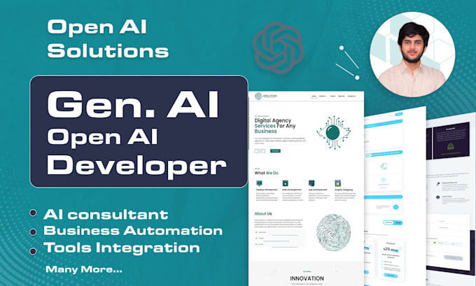 The agency offers services as an AI consultant or generative AI expert