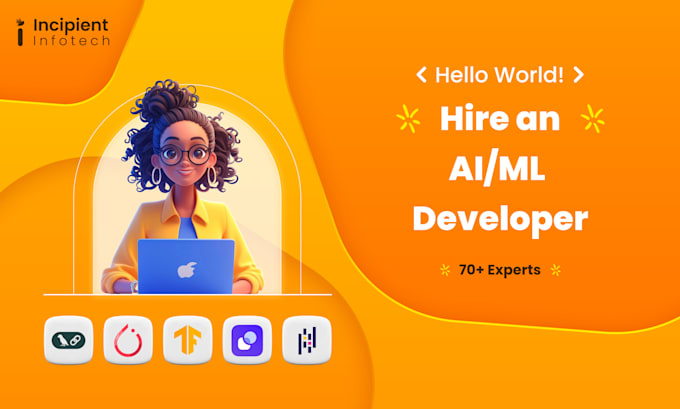 The agency offers development services utilizing artificial intelligence and machine learning tools such as LangChain, PyTorch, TensorFlow, Relevance AI, and Pandas