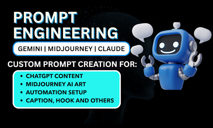 I offer services as a prompt engineer for creating effective prompts for content writing and automation using the language model