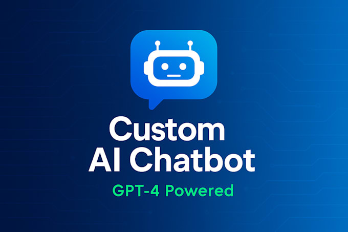 I can create a bespoke artificial intelligence chatbot for your digital platform