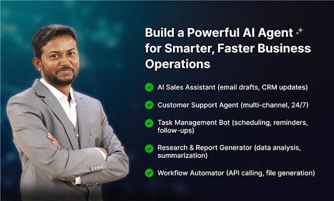 A strong artificial intelligence agent will be created by our agency to streamline business operations