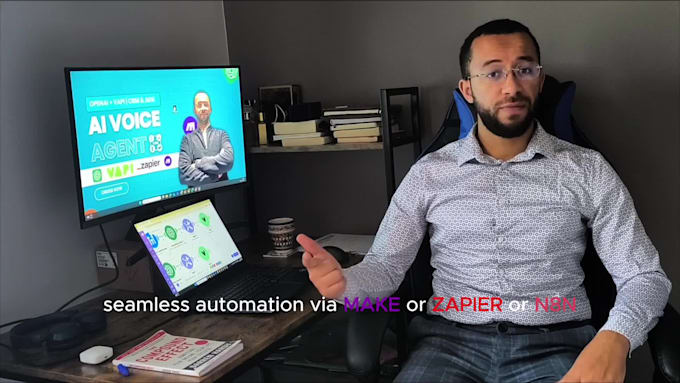 I will develop various artificial intelligence agents, including voice, retelling, receptionist, and VAPI calling agents