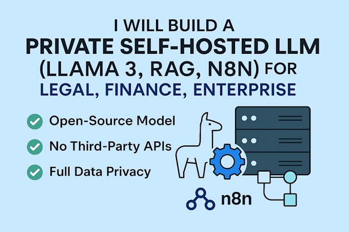 I offer to construct a proprietary, self-hosted large language model tailored for legal and financial applications