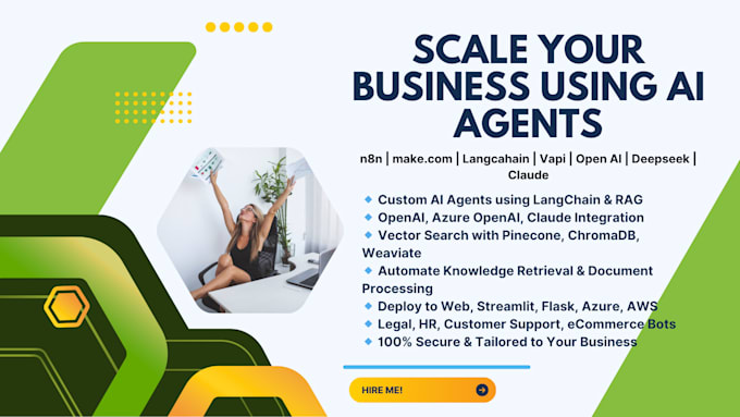 I will construct artificial intelligence agents utilizing make and n8n