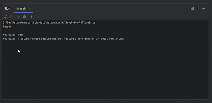 I develop artificial intelligence models using Python for deep learning and natural language processing