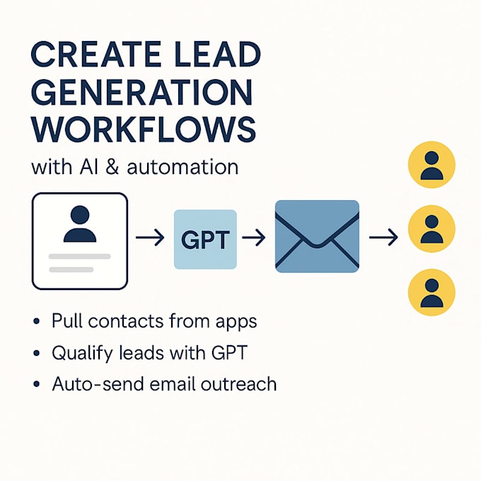 I will use artificial intelligence to automate your lead generation and email outreach