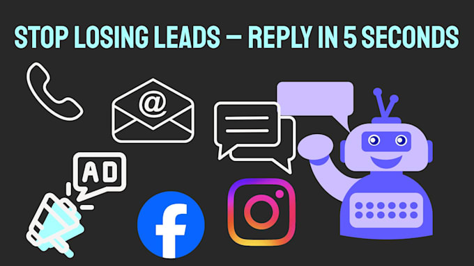 I will create an artificial intelligence system for lead response that answers new leads within five seconds
