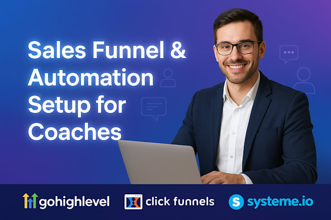 I will construct an automated sales funnel landing page and implement a customer relationship management system using the platform for coaches