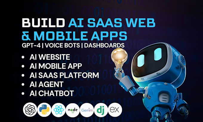 I create bespoke artificial intelligence websites, mobile applications, software as a service platforms, agents, or chatbots