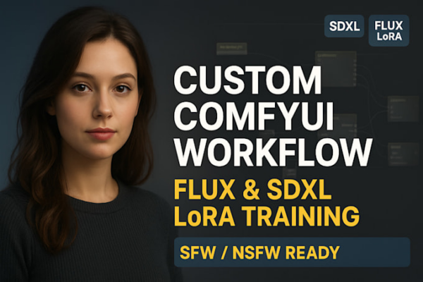 I offer to create personalized ComfyUI workflows for SDXL and develop Flux LORA AI models, covering both NSFW and SFW content