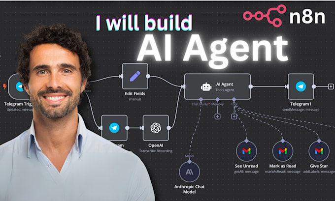 I create robust artificial intelligence agents utilizing n8n automation workflows