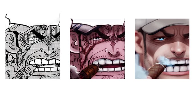 I will utilize artificial intelligence to color and repaint pages from manga and comics