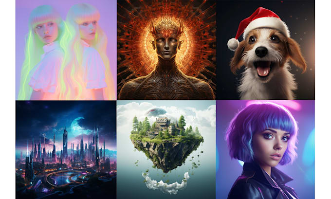 I generate bespoke artificial intelligence artwork utilizing sophisticated image generation technology