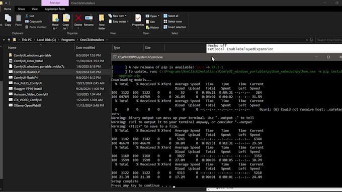 I will build a single-click Windows installer for your image generation workflow