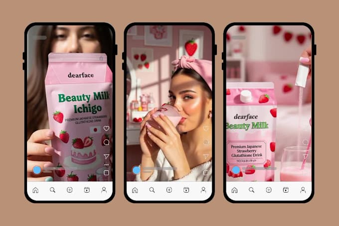 I offer the creation of AI-generated user-generated content product videos suitable for platforms like TikTok, Reels, and advertisements