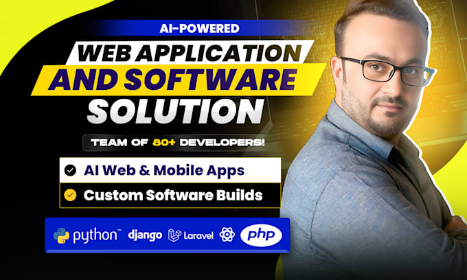 I develop AI chatbots, applications, and software