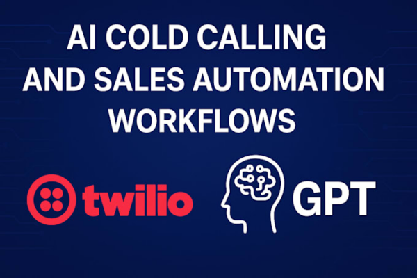 I develop automated workflows for cold calling and sales using artificial intelligence, integrating with Twilio and GPT