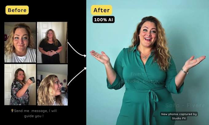 I will generate lifelike artificial intelligence photoshoots tailored for your company