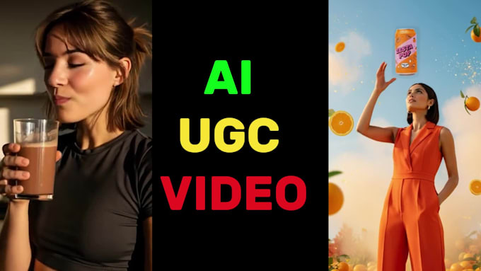 I will produce promotional video advertisements for products using artificial intelligence, specifically leveraging VEO 3 and SORA 2 technology for user-generated content style