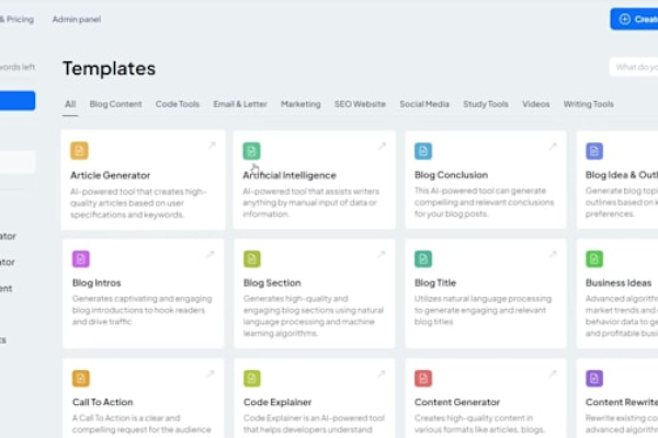 I will develop a software as a service artificial intelligence content generation platform similar to leading generative AI tools