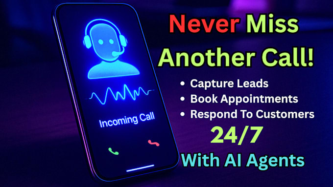 I will develop an artificial intelligence phone agent for managing incoming calls at a substantial discount