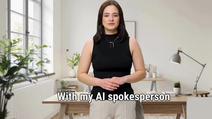 I will produce a video featuring an artificial intelligence spokesperson for introducing a brand and narrating its story