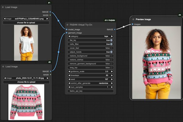 I will develop a workflow for image generation using ComfyUI, Stable Diffusion, and ControlNet nodes
