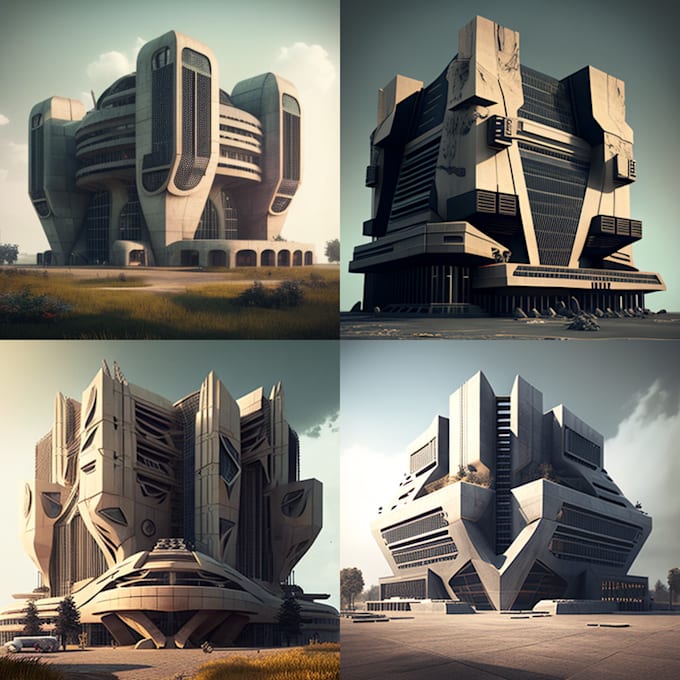 I will generate concept art and designs using artificial intelligence