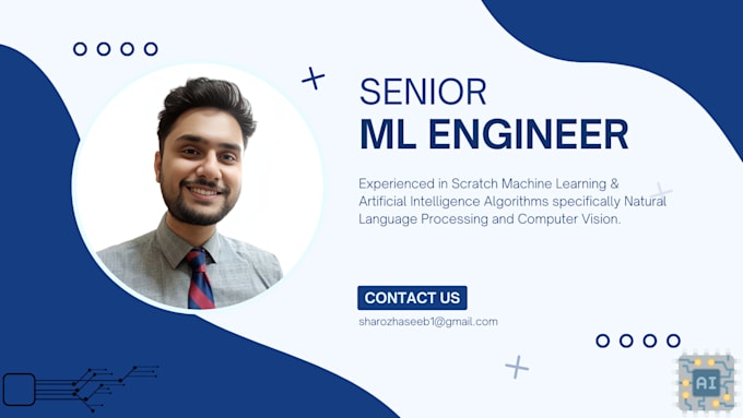 Custom machine learning models will be developed for your data