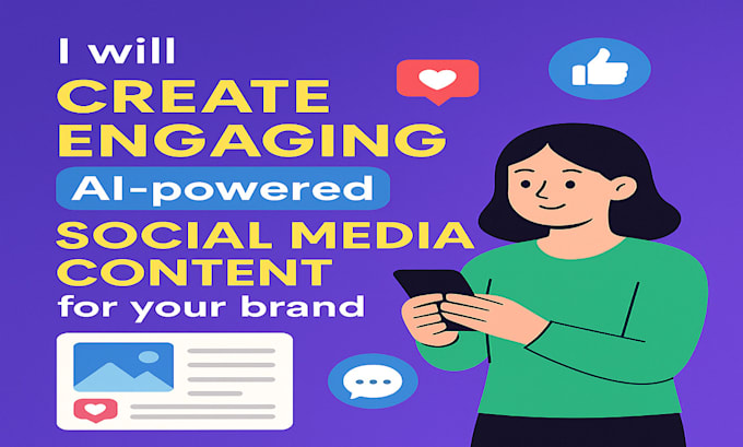 I generate captivating social media material utilizing artificial intelligence for your business