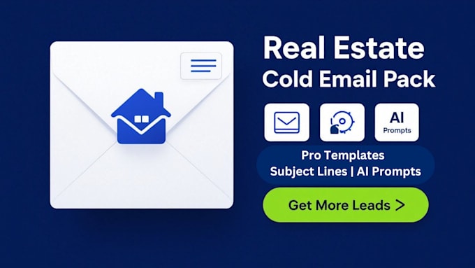 I develop effective cold email templates for real estate professionals and firms