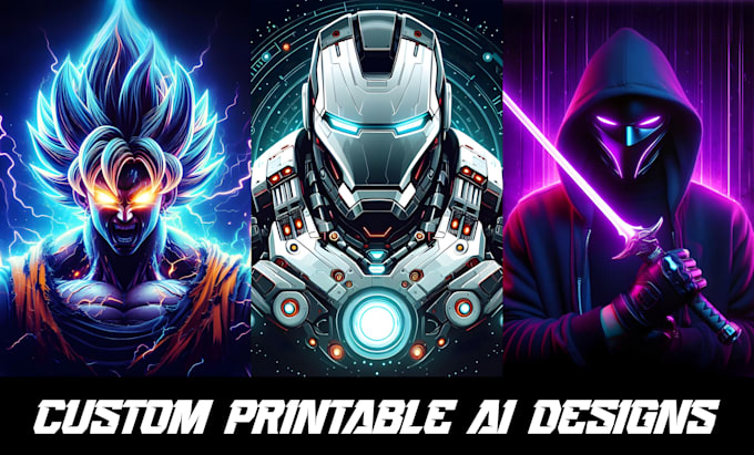 I offer to generate unique, retro-style anime t-shirt graphic designs utilizing artificial intelligence