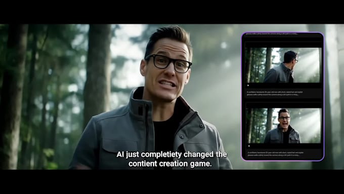 I will produce captivating artificial intelligence videos, complete with narration