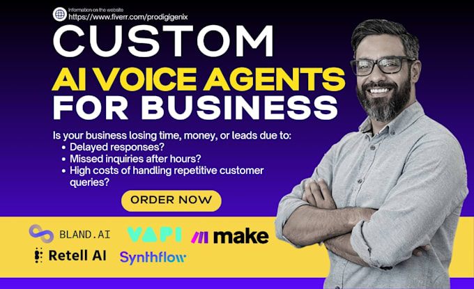 I will configure an artificial intelligence voice agent to handle customer support and conduct automated cold calling for businesses