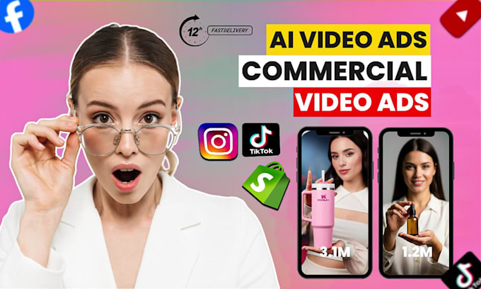 I produce commercial videos, promotional content, and product video advertisements for social media using artificial intelligence