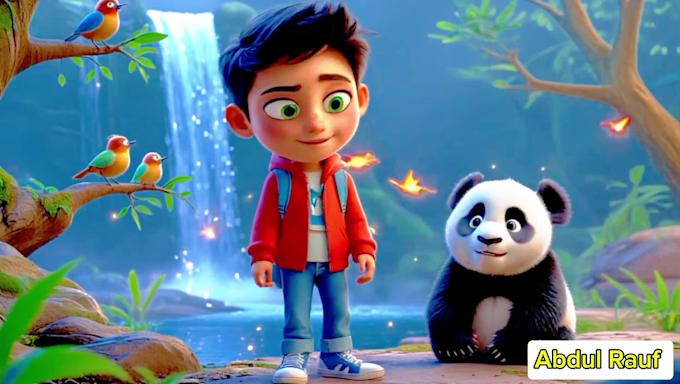 I will produce animated children’s stories for your video platform