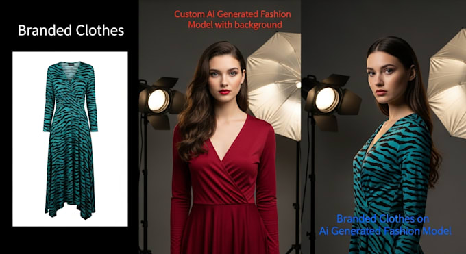 I will generate lifelike AI fashion models showcasing your apparel and other branded items