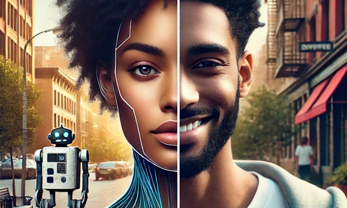 I will produce impressive visuals and graphics using artificial intelligence