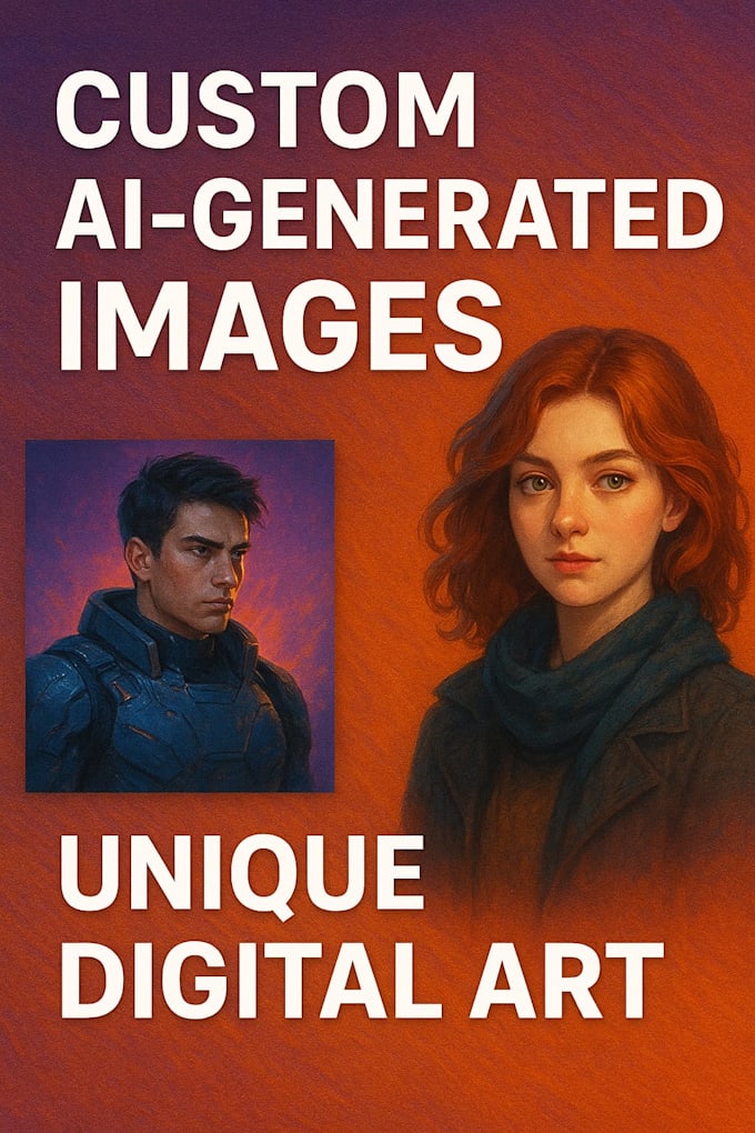I offer the creation of distinctive, AI-generated images and digital artwork tailored to your requirements