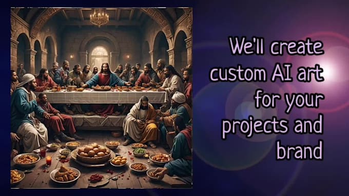 I offer to generate distinctive, bespoke artificial intelligence artwork tailored for your project or brand