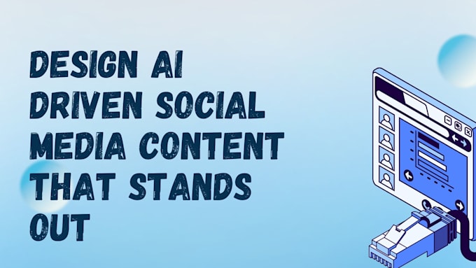 I create distinctive, AI-powered social media content designs