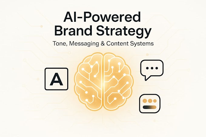 I create artificial intelligence driven brand plans and content frameworks