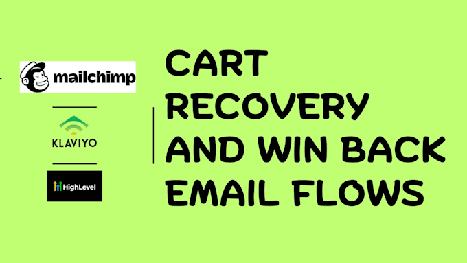 I create automated email sequences to recover abandoned carts and re-engage customers for small online retail businesses