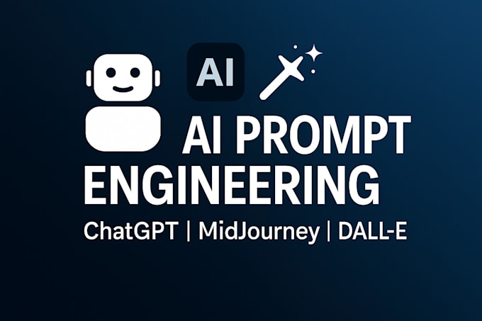 I create effective AI prompts for various platforms including ChatGPT, Midjourney, and DALL-E
